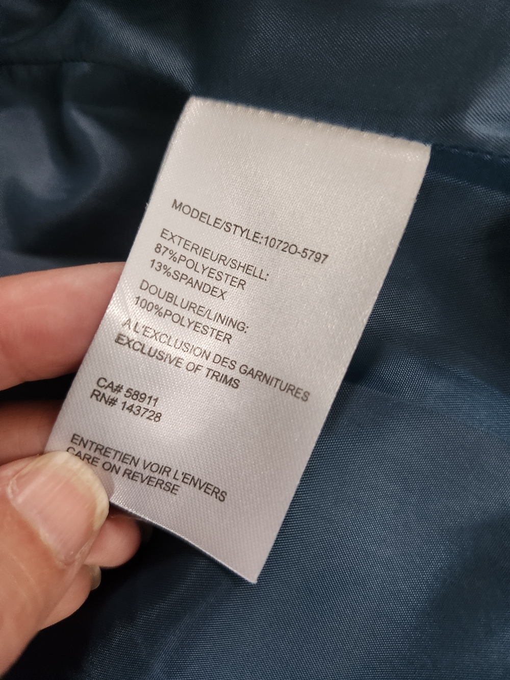 Northern Reflections Teal Faux Suede Zip Up Jacket | Peacock Blue Moto Style - Picture 10 of 10